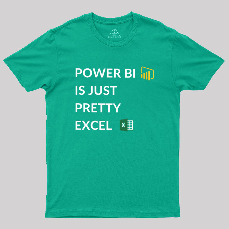 Excel VS Power BI Geek T-Shirt