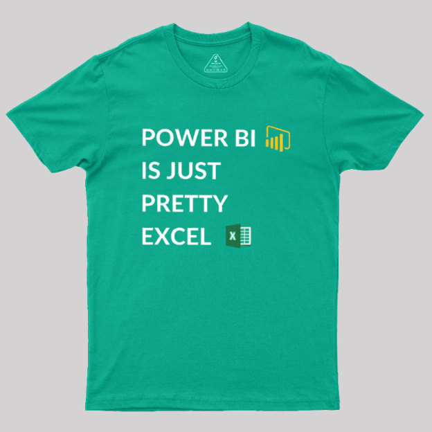 Excel VS Power BI Geek T-Shirt