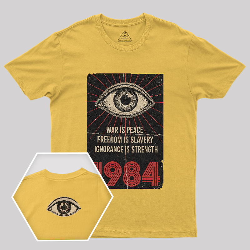 1984 Orwell Front and Back Printed T-Shirt