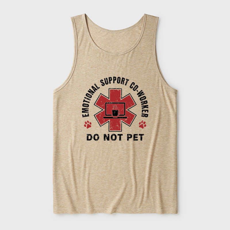 Emotional Support Co-worker Ultra Soft Heather Tank