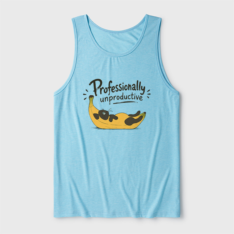 Professionally Unproductive Ultra Soft Heather Tank