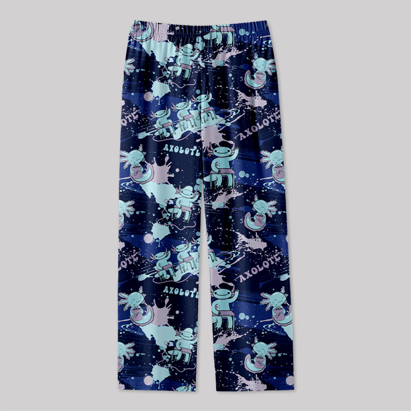 Axolotl Questions Navy Geek Loungewear Pants