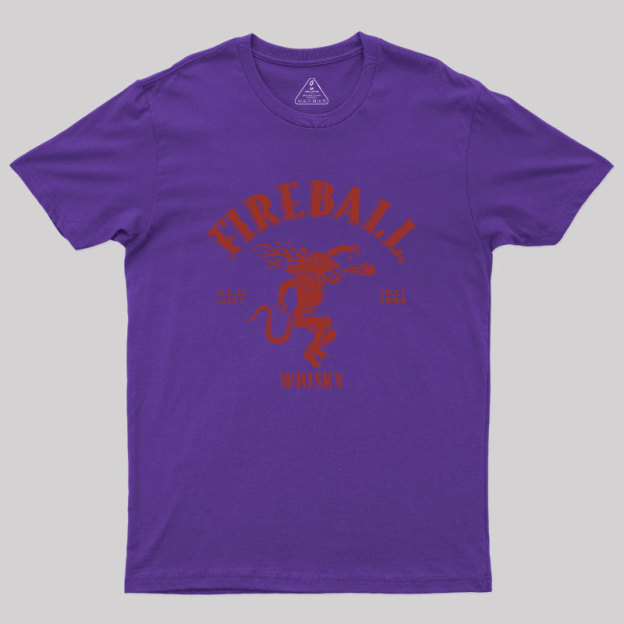 Fireball Wisky Since 1984 Red Geek T-Shirt