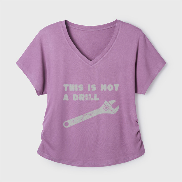 Doing It Live Geek Dolman Sleeve V-Neck Shirt
