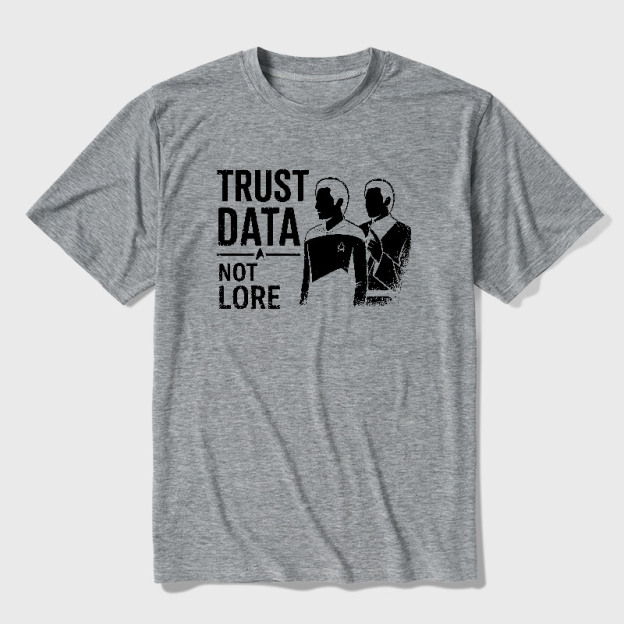 Trust Data Not Lore Ultra Soft Heather Tee