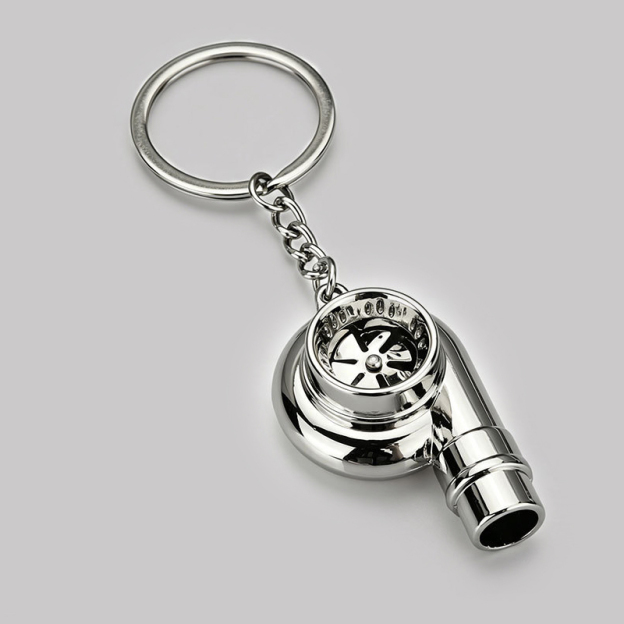 Geek Metal Turbo Keychain