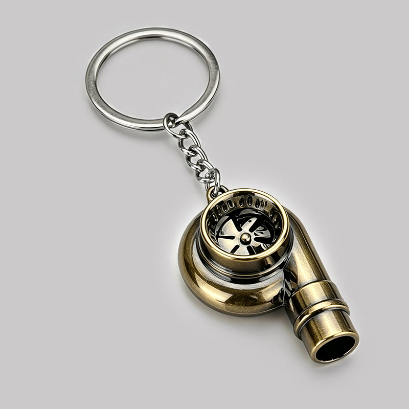 Geek Metal Turbo Keychain