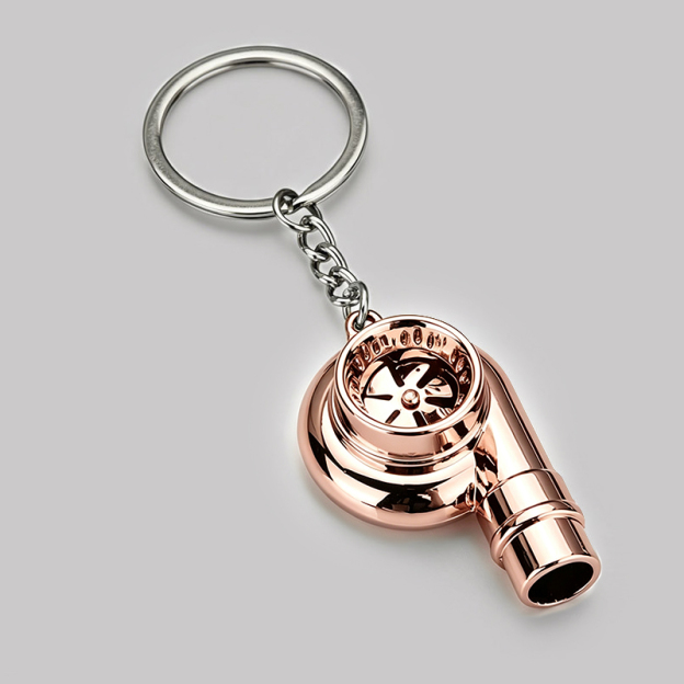 Geek Metal Turbo Keychain