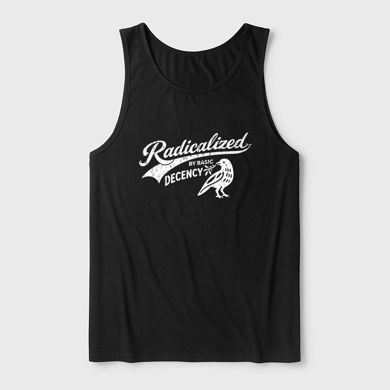 Radicalized By Basic Decency Ultra Soft Heather Tank