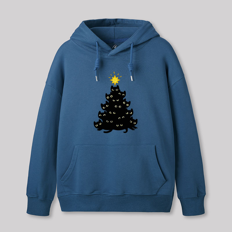 Meowy Christmas Geek Hoodie