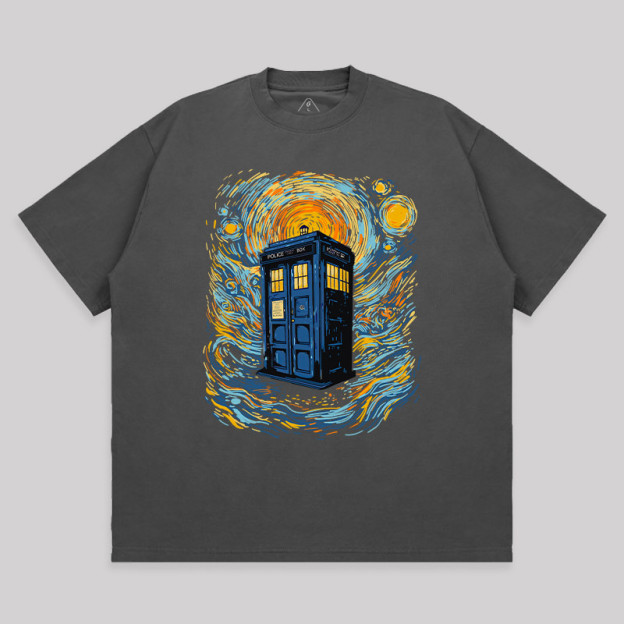 Starry Blue Box Unisex Oversized T-shirt