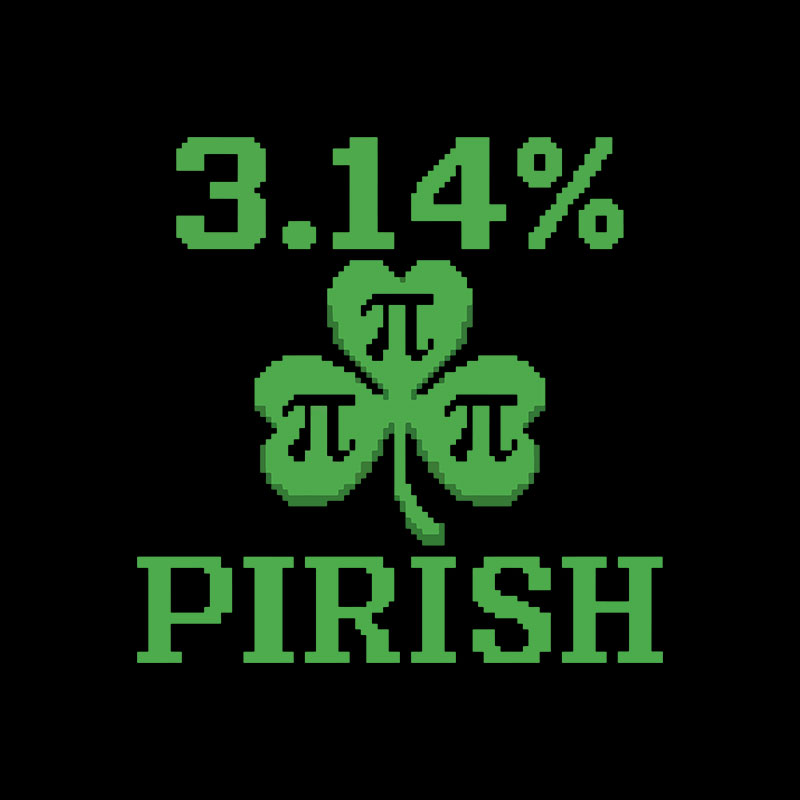 Pi-rish Humor Geek T-Shirt
