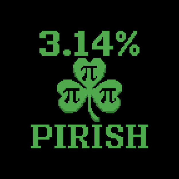Pi-rish Humor Geek T-Shirt
