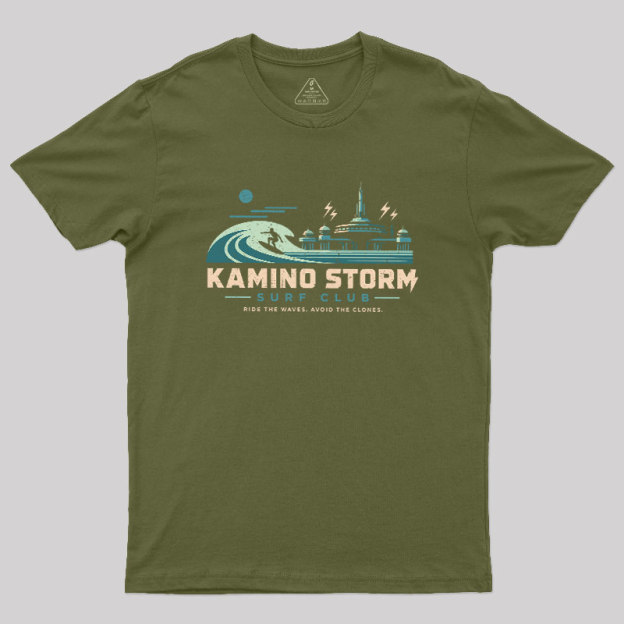 Galactic Stilt City Surfing Club Geek T-Shirt