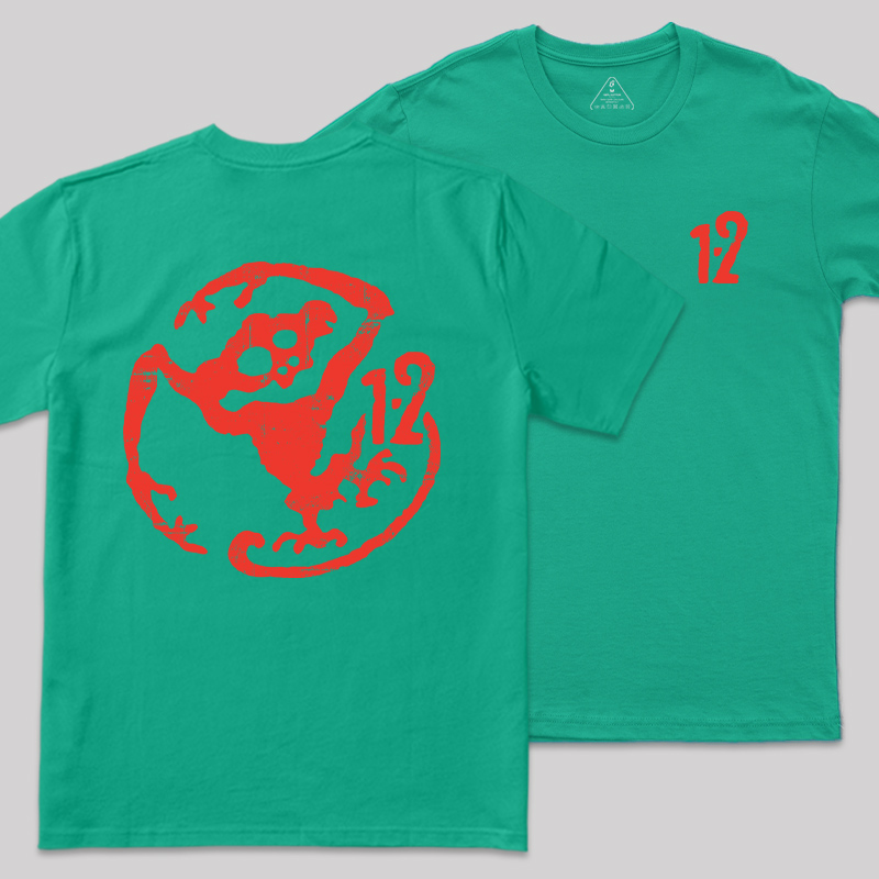 Army Of The Twelve Monkeys Retro Sci-Fi Front and Back Printed Geek T-Shirt