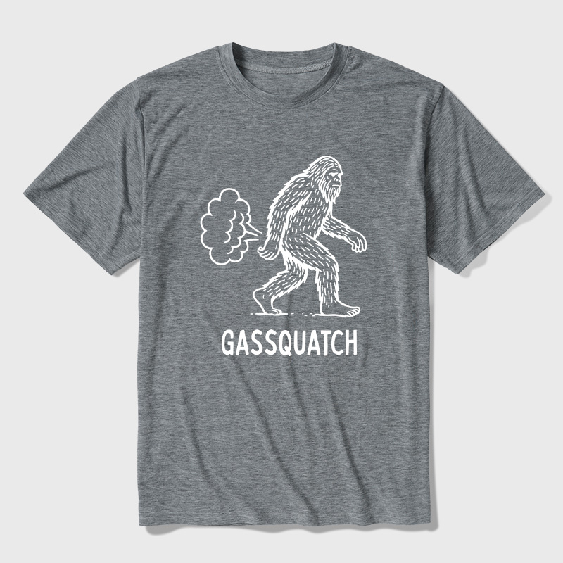 Gassquatch Funny Bigfoot Ultra Soft Heather Tee