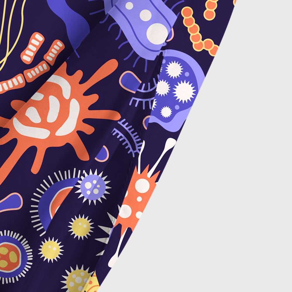 Microbial Cells Geek Tiered Cami Maxi Dress