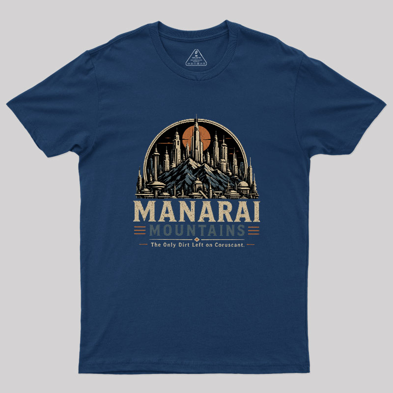 Galactic Mountain Range Geek T-Shirt