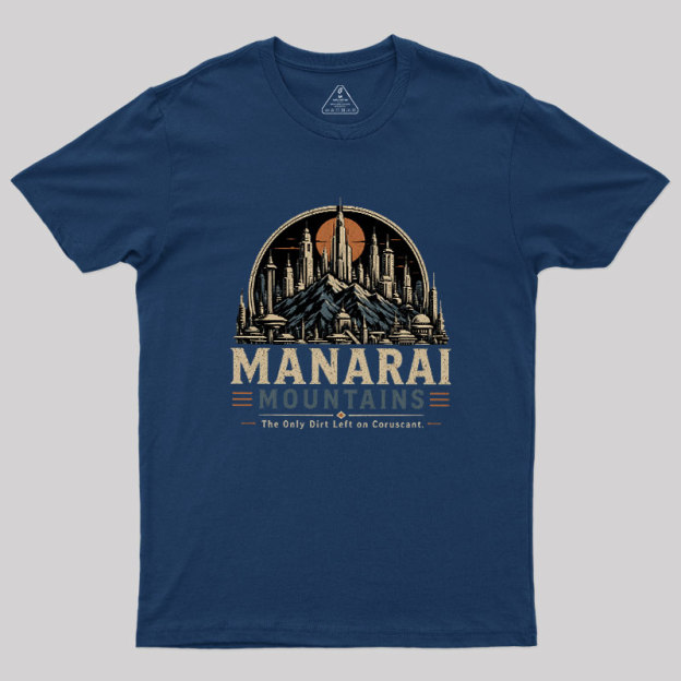 Galactic Mountain Range Geek T-Shirt