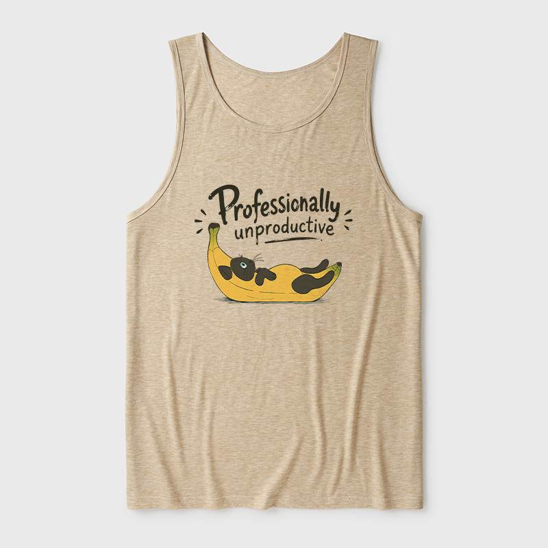 Professionally Unproductive Ultra Soft Heather Tank