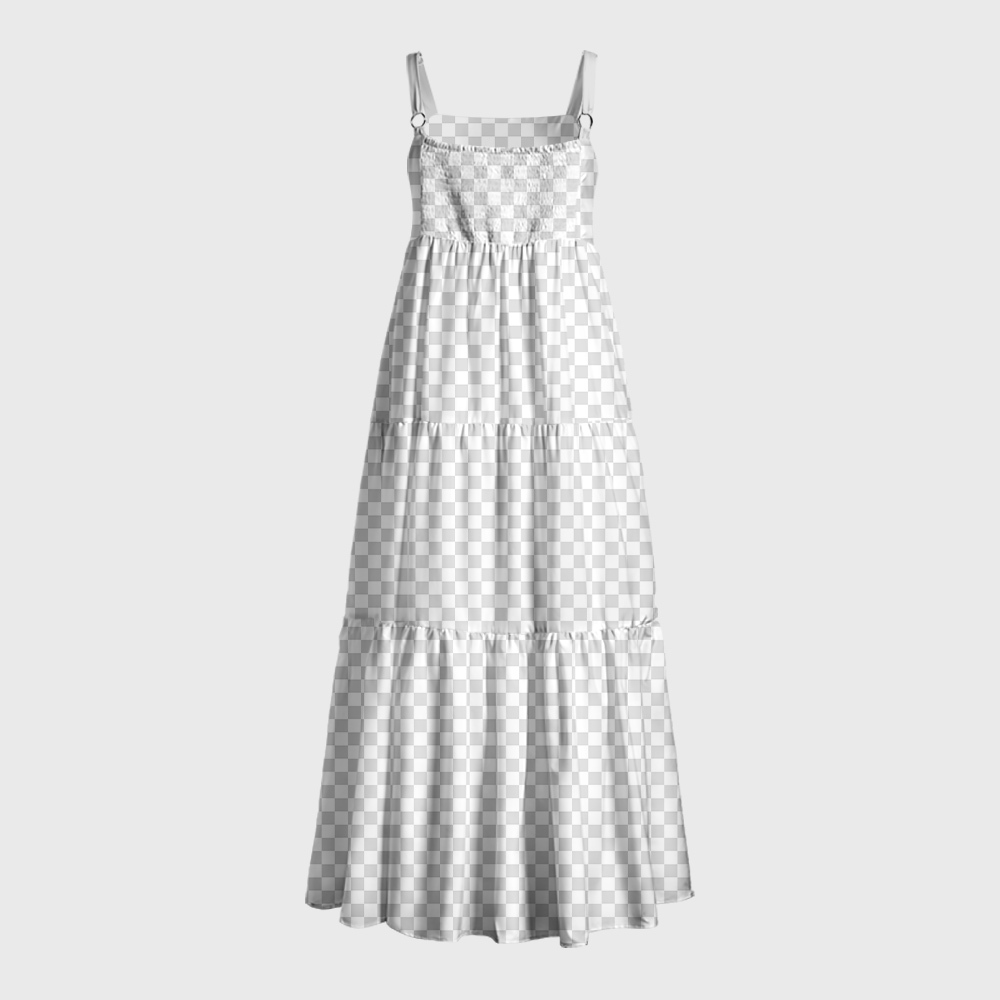 Invisible Style Funny Geek Tiered Cami Maxi Dress