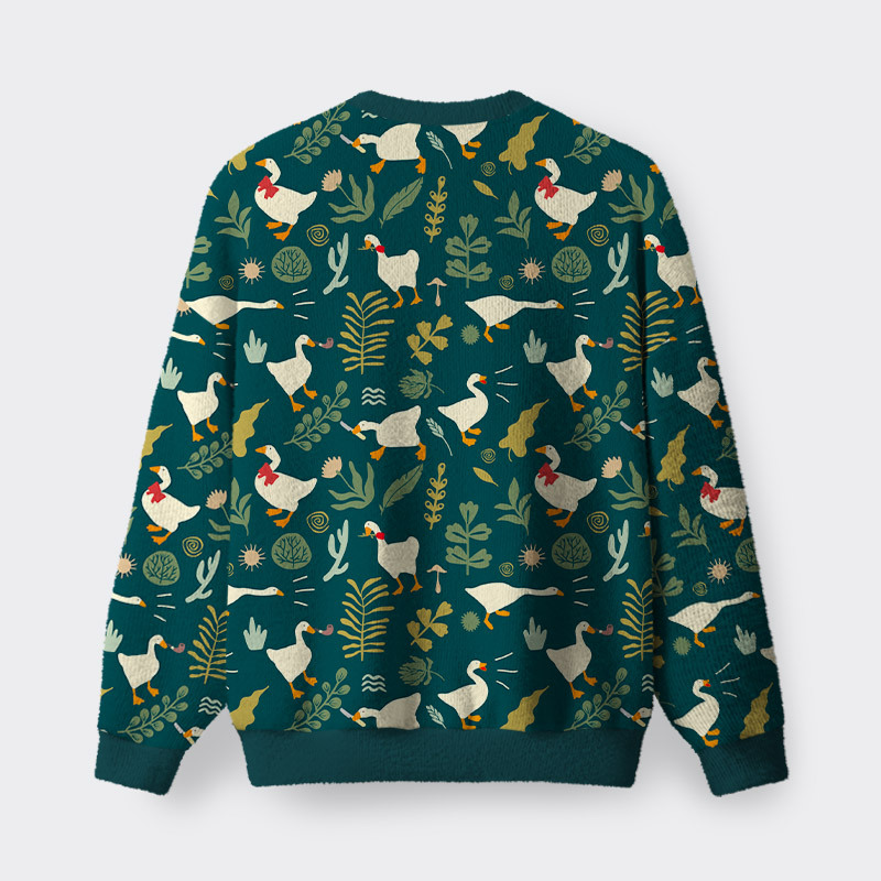Goose Funny Geek Fuzzy Fleece Sweatshirt