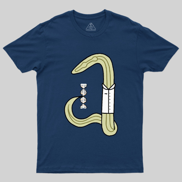 C Elegans Scientist Worm Biology Geek T-Shirt