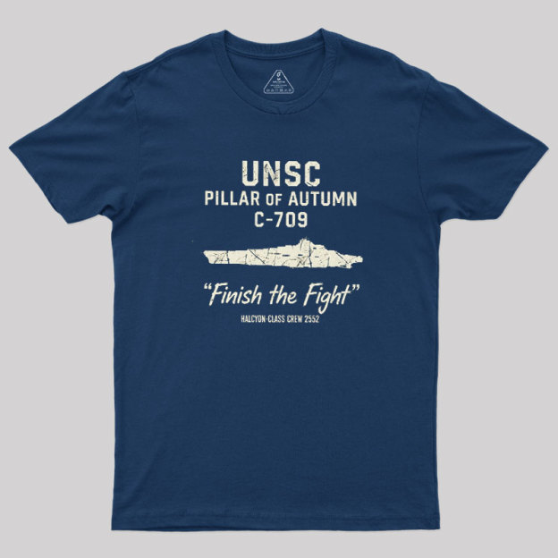 UNSC PILLAR OF AUTUMN C-709 Geek T-Shirt