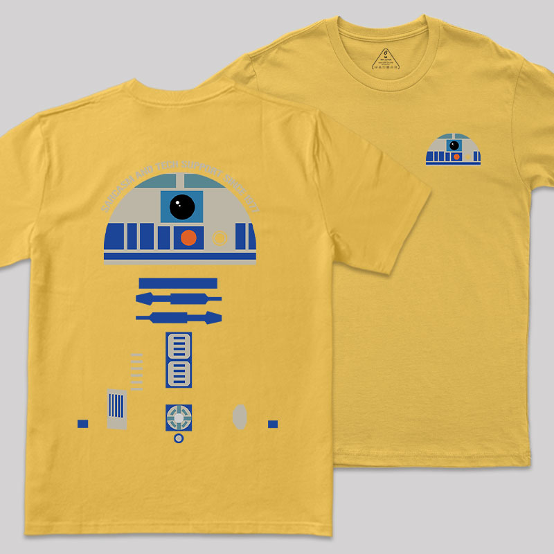 Galactic Tech Support Front and Back Printing Geek T-Shirt