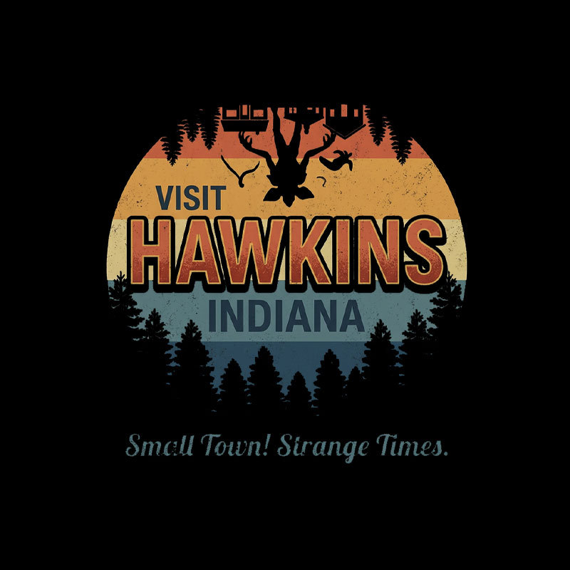 Visit Hawkins Retro 70s Geek T-Shirt
