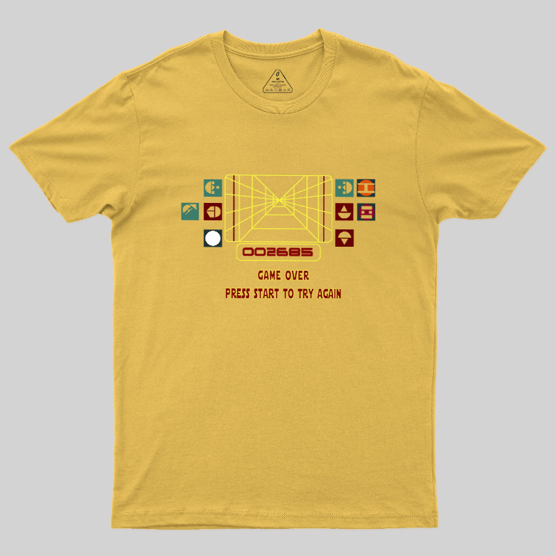 Star Raiders Game Over Geek T-Shirt