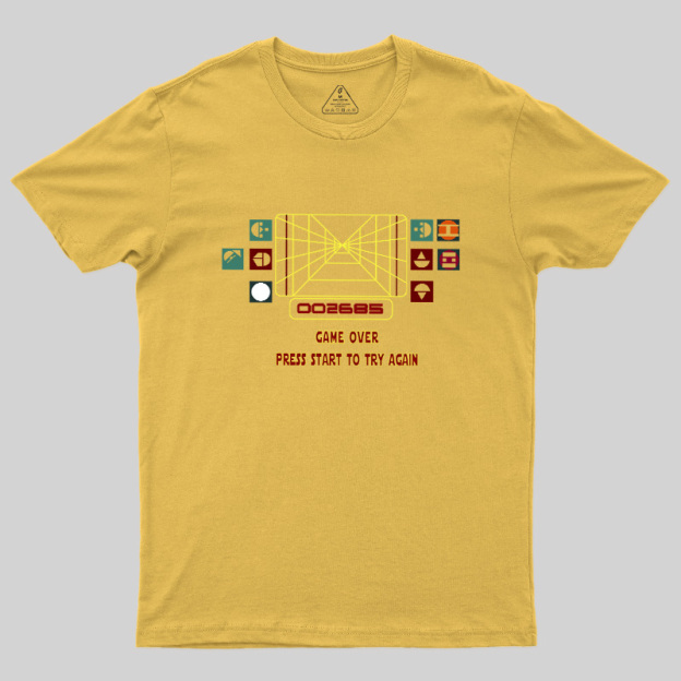 Star Raiders Game Over Geek T-Shirt