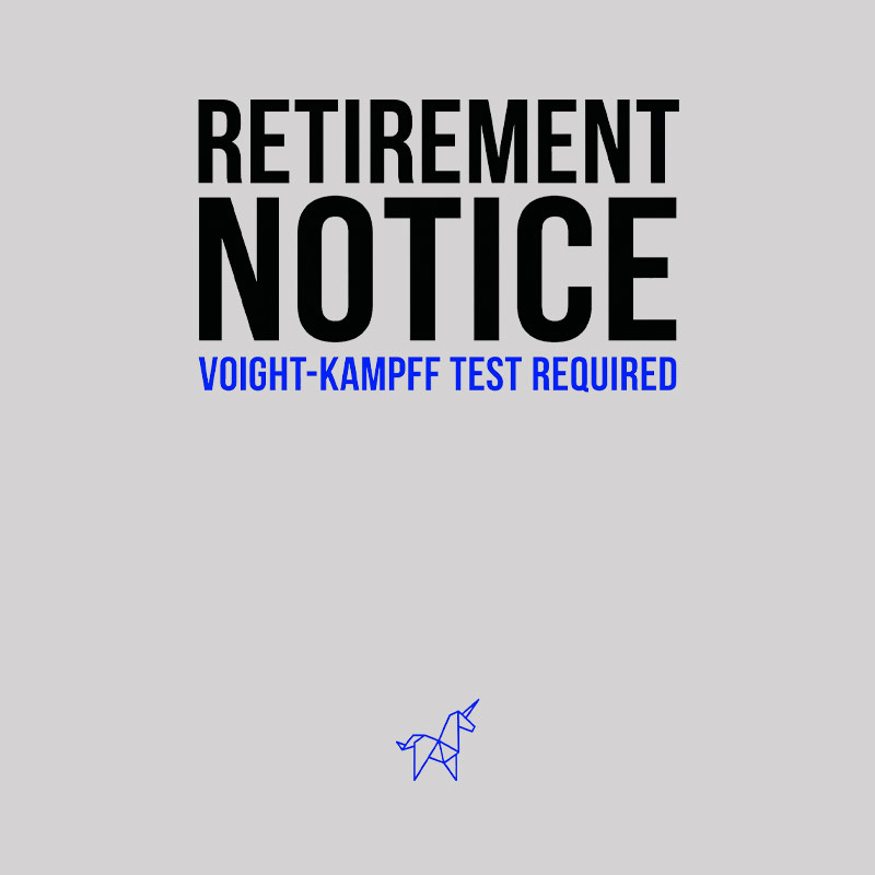 Voight-Kampff Test Geek T-Shirt