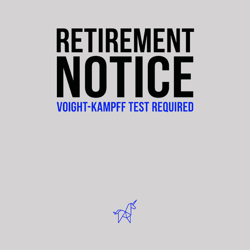 Voight-Kampff Test Geek T-Shirt