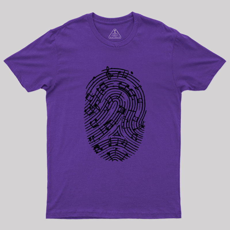 Musical Fingerprint Geek T-Shirt