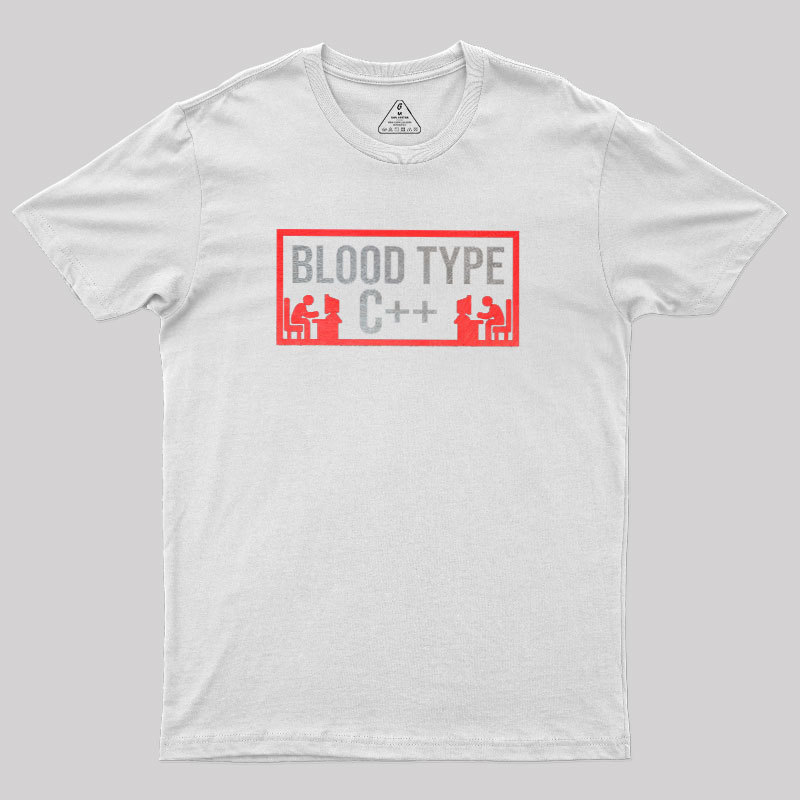 Blood Type C++ Geek T-Shirt