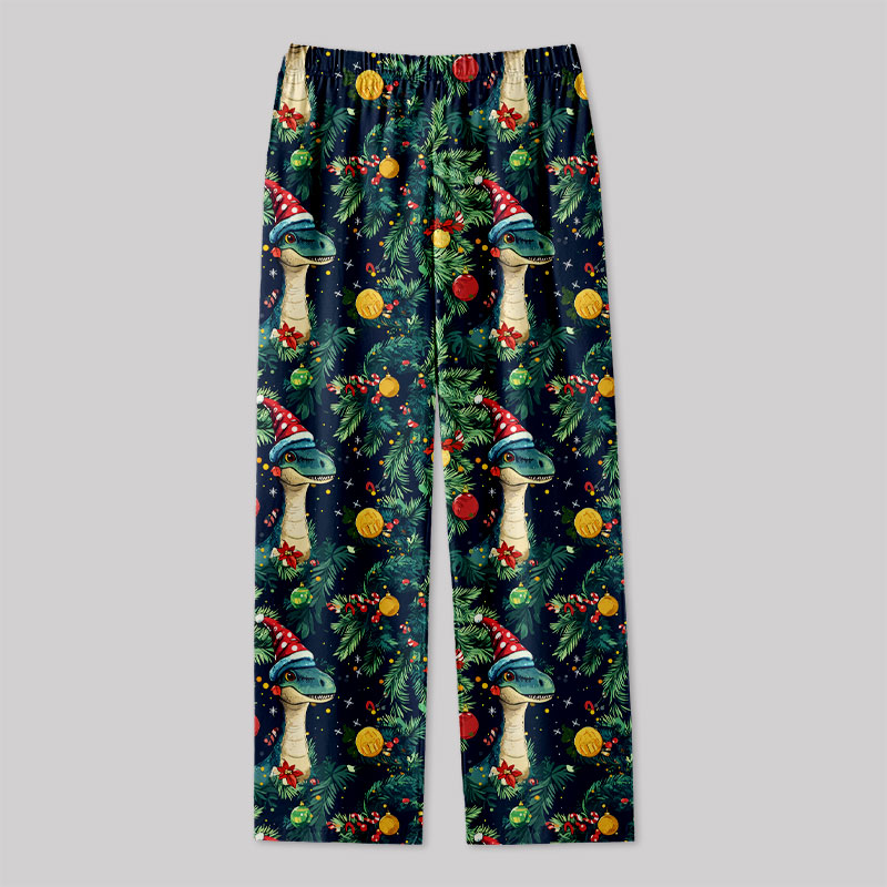 Christmas Dinosaur Geek Loungewear Pants