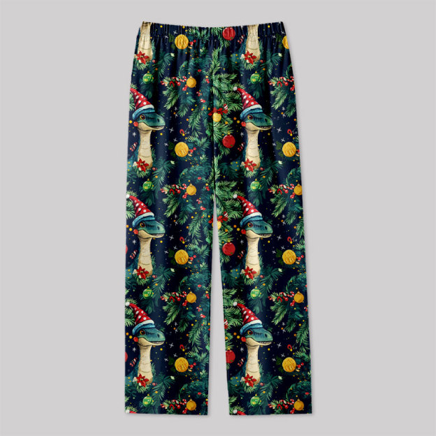 Christmas Dinosaur Geek Loungewear Pants