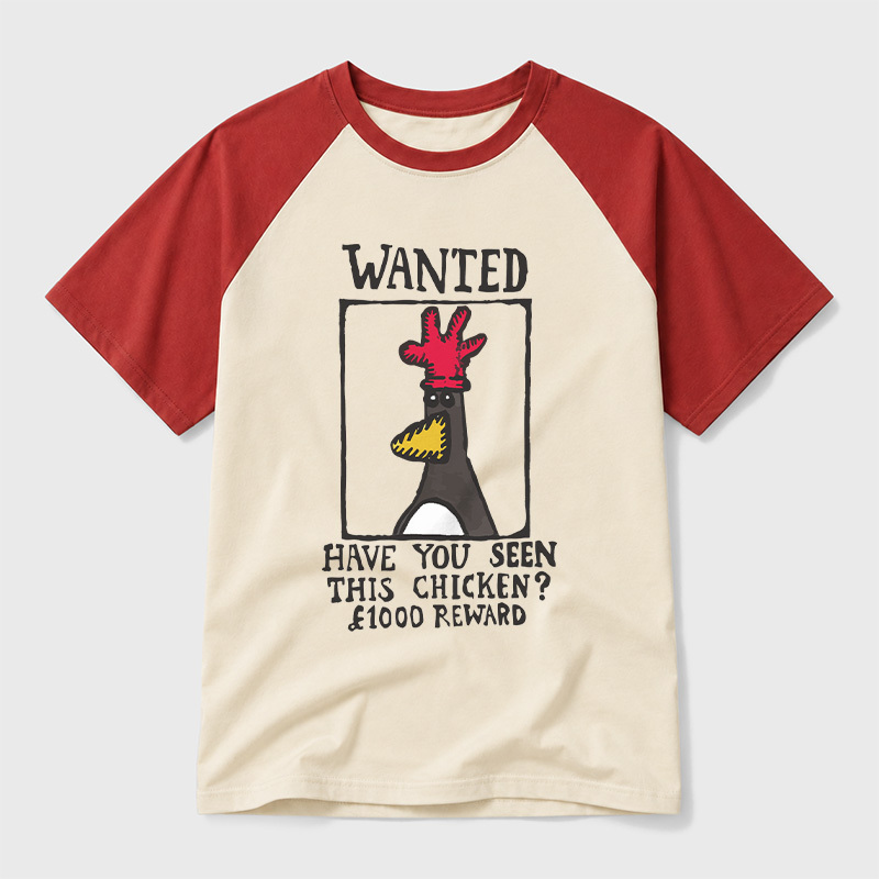 Have You Seen This Chicken Geek Retro Raglan T-Shirt