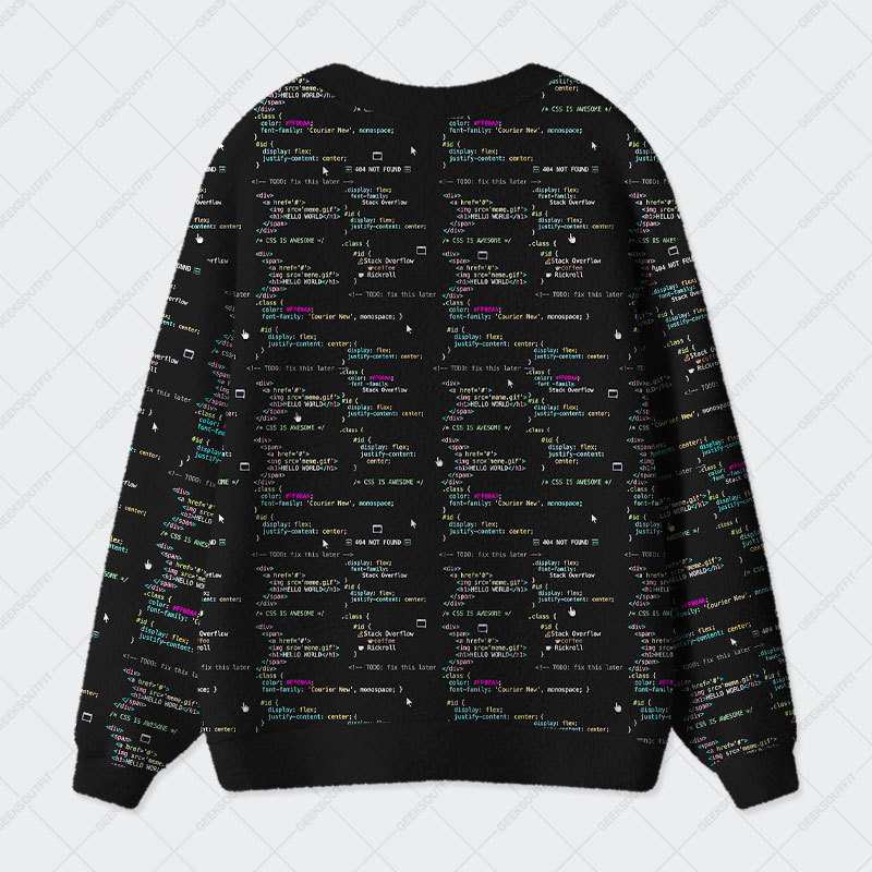 Code Weave Geek Ugly Cardigan Sweaters 