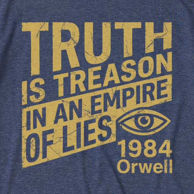1984 Orwell Ultra Soft Heather Tee
