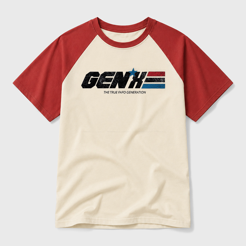 GENX The True FAFO Generation Geek Retro Raglan T-Shirt