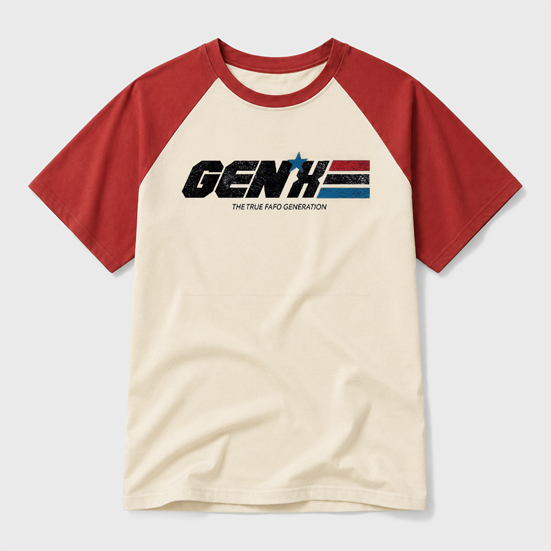 GENX The True FAFO Generation Geek Retro Raglan T-Shirt