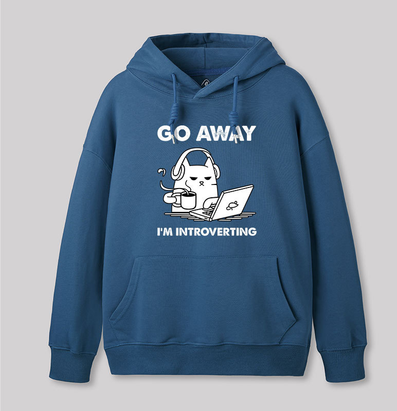 Go Away I'm Introverting Geek Hoodie