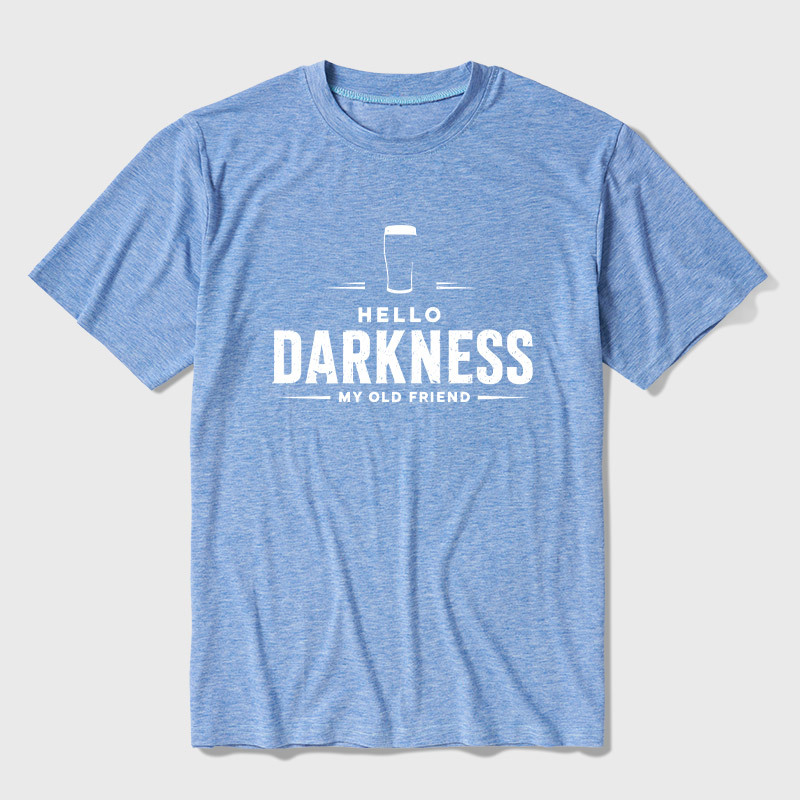 Hello Darkness My Old Friend Nerdy Graphic Ultra Soft Heather Tee