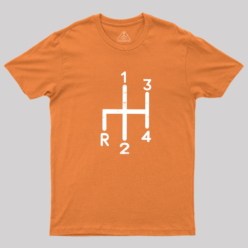 Classic Car Gearstick Geek T-Shirt