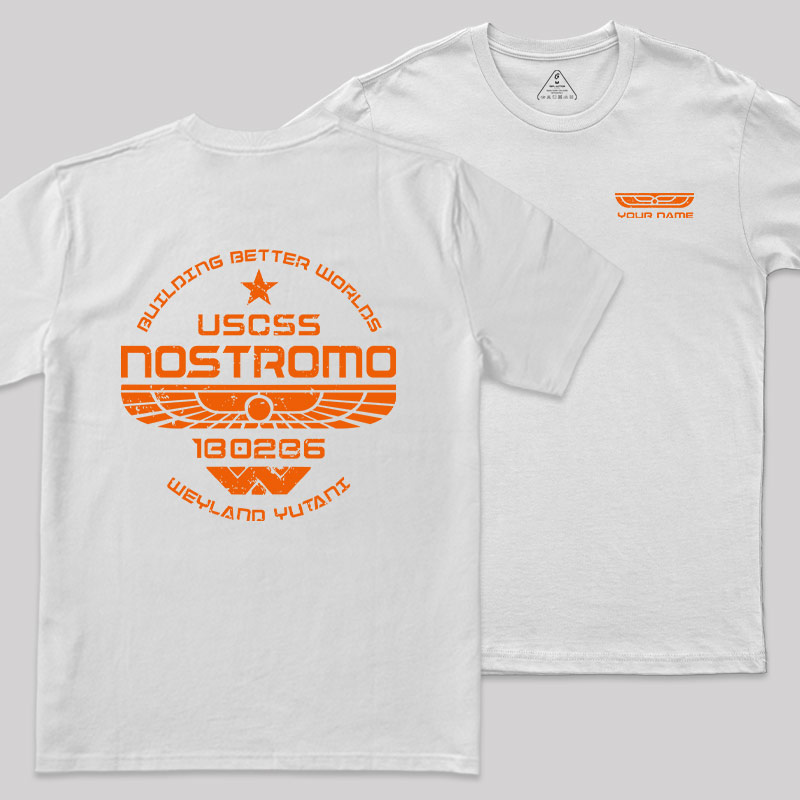 Personalized USCSS Nostromo Geek T-Shirt