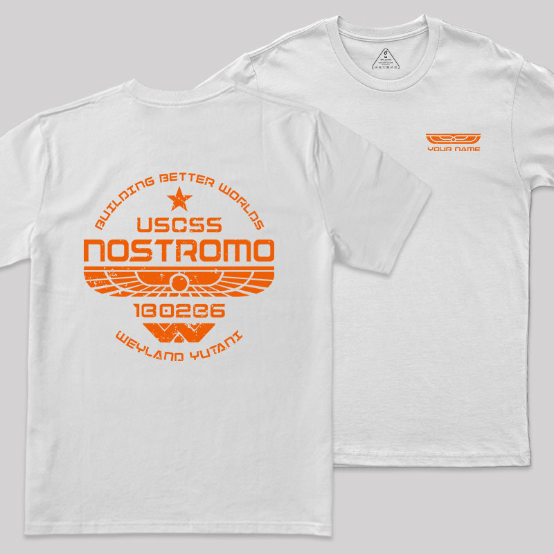 Personalized USCSS Nostromo Geek T-Shirt