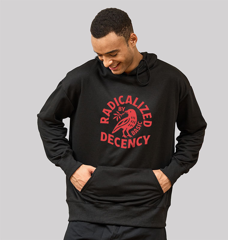 Radicalized By Basic Decency Geek Hoodie