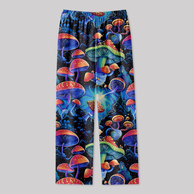 Fantasy Mushroom Forest Geek Loungewear Pants